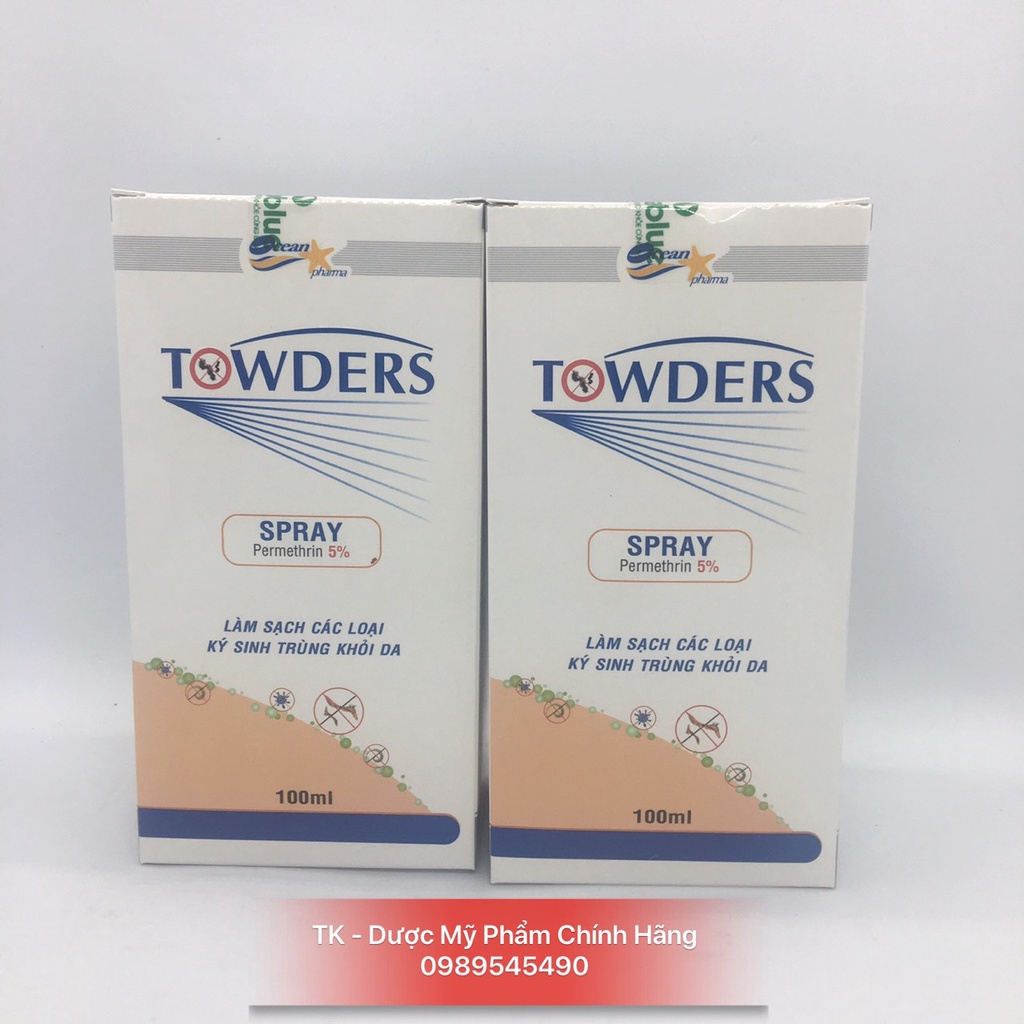 Chai Xịt Ghẻ - TOWDERS SPRAY Côn Trùng Kí Sinh Trùng