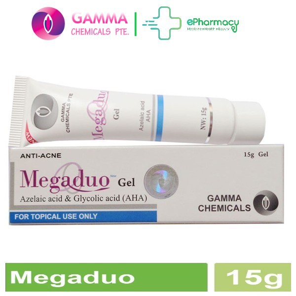 [Mã COSDAY -50k đơn 150k] Megaduo Gel giảm mụn, giảm thâm, dưỡng da - Megaduo Azelaic acid & Glycolic acid (AHA) Gel 15g