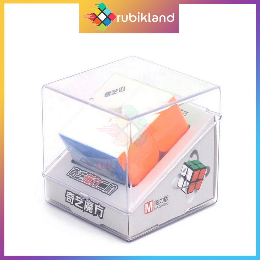 Rubik 2x2 Nam Châm QiYi MS Magnetic Stickerless Rubic 2 Tầng Đồ Chơi Trí Tuệ Trẻ Em