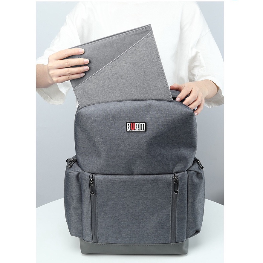 Túi đựng iPad kiêm vỏ bao chống sốc máy tính bảng, điện thoại, tai nghe, phụ kiện điện tử Bubm phom vải cứng