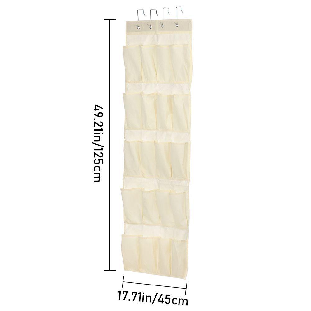 YNATURAL 20 Pocket Durable Shoe Organiser Tidy Storage Pouch Hanging Bag Rack Space Saver Clothes Underwear Socks Home Over Door Hanger/Multicolor