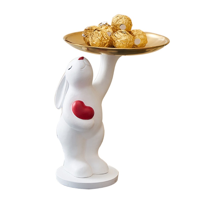 Khay Đựng Trái Cây Hình Gấu Bắc Cực / Thỏ Để Bàn Trang Trí Phòng Khách