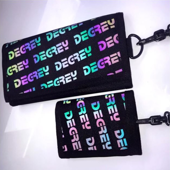 Ví Degrey in chuyển màu hiệu ứng Hologram Unisex + tặng kèm tag & giấy thơm