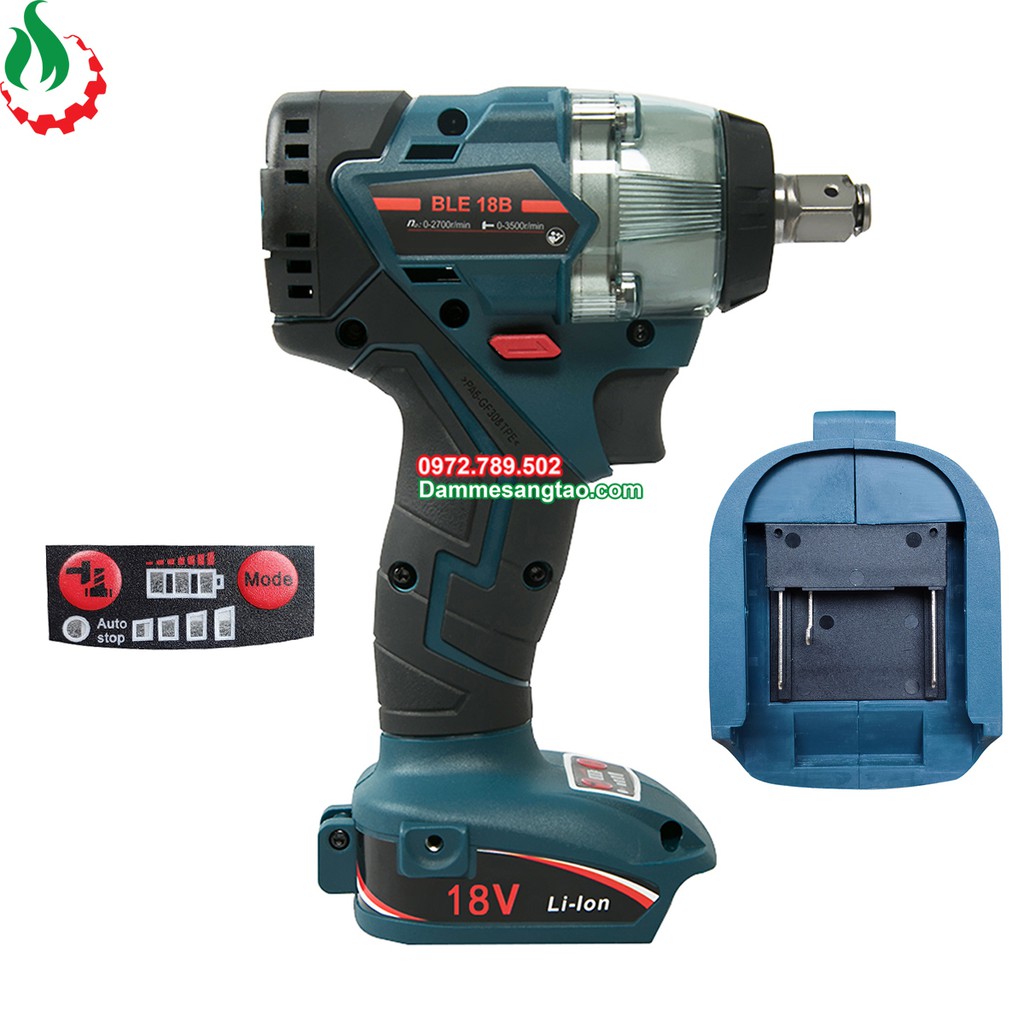 Thân máy siết bulong dùng pin cao cấp 18V dùng pin Makita Bosch Dewalt Milwaukee