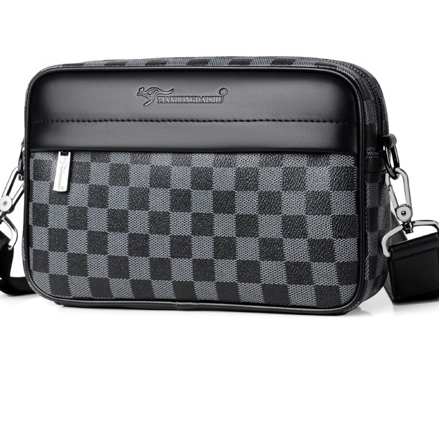 Túi Đeo Chéo Nam Thời Trang KẺ KARO DA PU