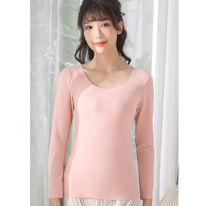 Áo Thun Nữ ❤️FREESHIP❤️ Áo Giữ Nhiệt Nữ Cao Cấp Mềm Mại - Áo Thu Đông Nữ Trẻ Trung Ôm Dáng mã 607