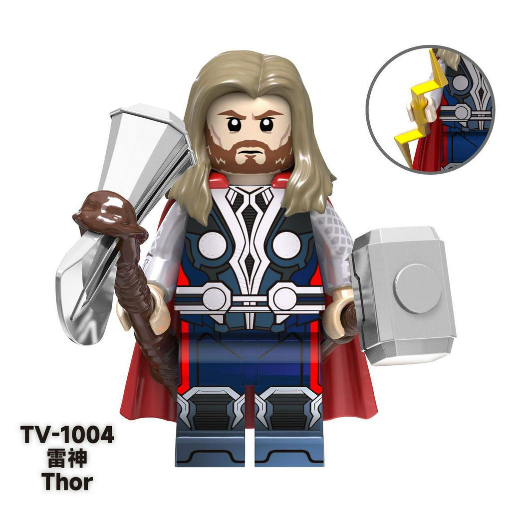 Đồ chơi lắp ghép Minifigures Siêu anh hùng Báo đen, Captain American, Iron Man, Loki.. - Mô hình lắp ghép 3D cho bé
