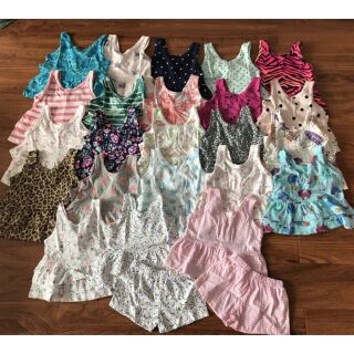 Combo 36 bộ bé gái 2 dây