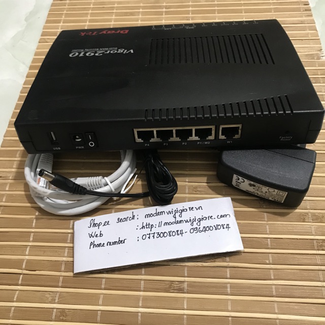 Draytek Vigor 2910 dual-wan security firewall hàng qua   sử nguyên zin, ngoại hình đẹp