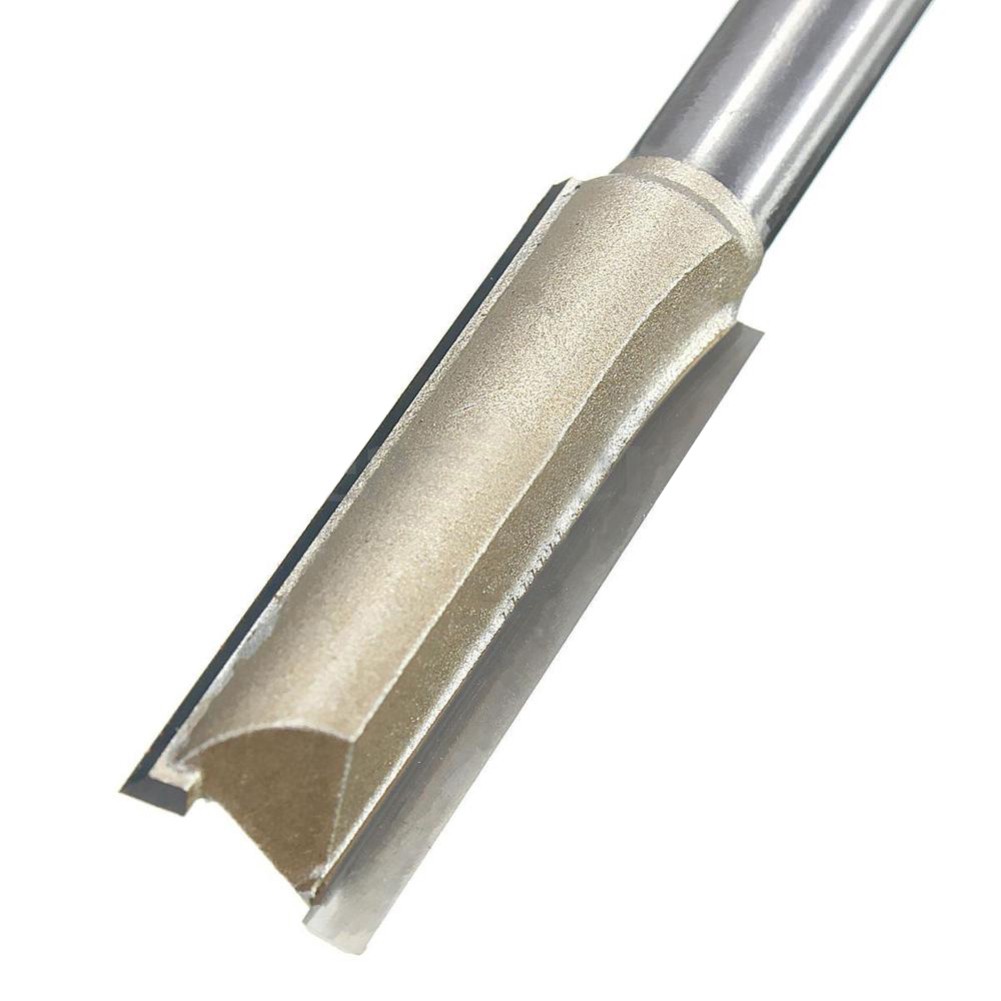 Mũi Phay Router Hai Mũi Thẳng Dài 60mm Dài 1 / 4X3 / 8 Inch Cho Chế Tác Gỗ F11