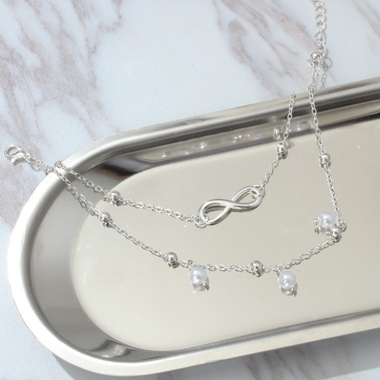 Lắc chân đính hạt ngọc trai phong cách Bohemian | BigBuy360 - bigbuy360.vn