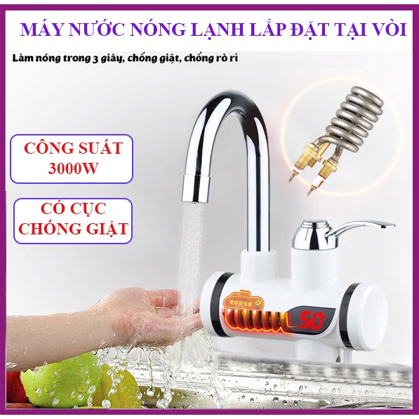 Voi tam nong lanh, Máy nước nóng tại vòi, Máy làm nóng nước trực tiếp - Chọn Vòi xả nước nóng lạnh