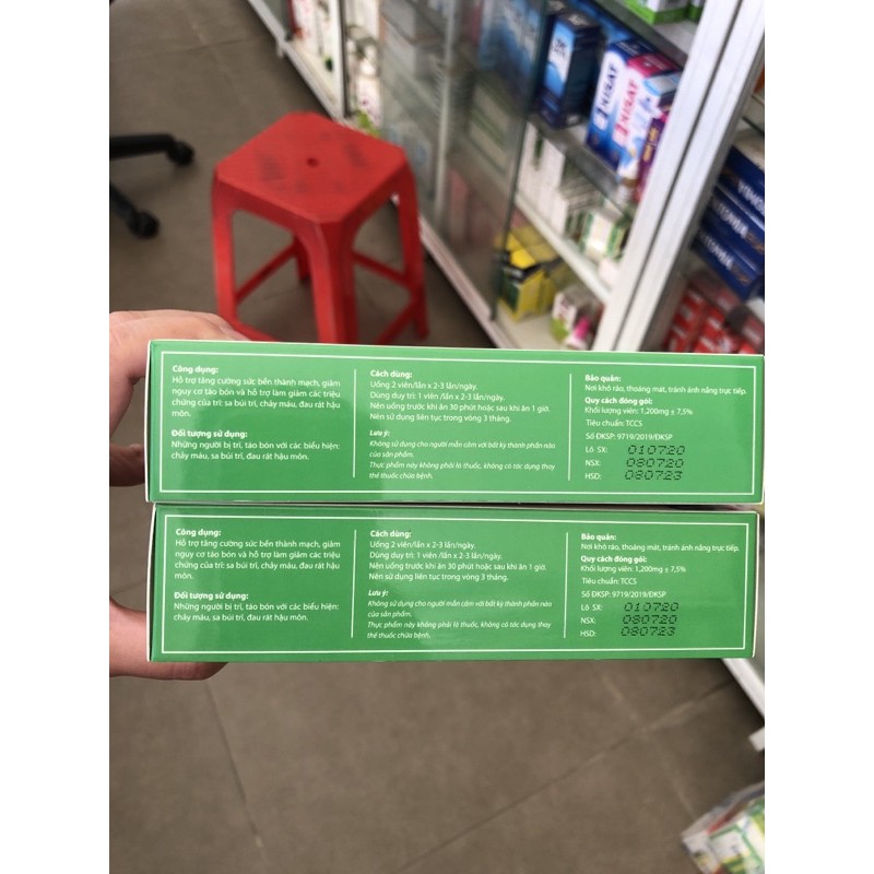 Viên uống ngư tinh thảo tiêu trĩ mềm phân hộp 30viên