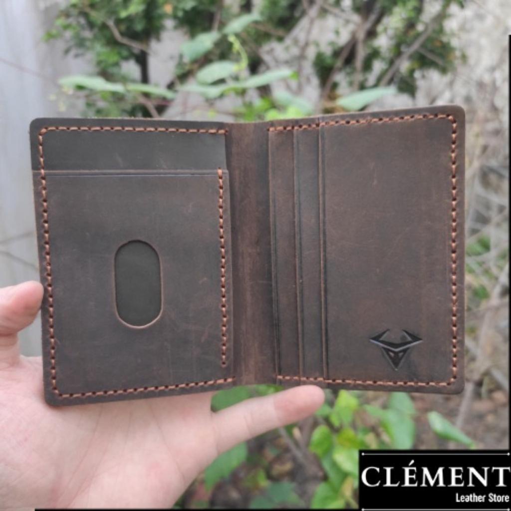 Ví da nam cao cấp, bóp ví nam da bò thật Clément – CM004 - BH 12 tháng - Full box