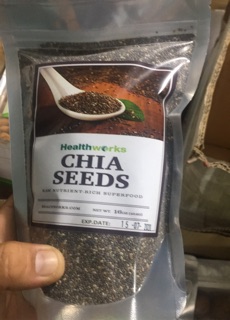 454g (16oz) Organic Chia Seeds Healthworks USDA Organic 100% Raw