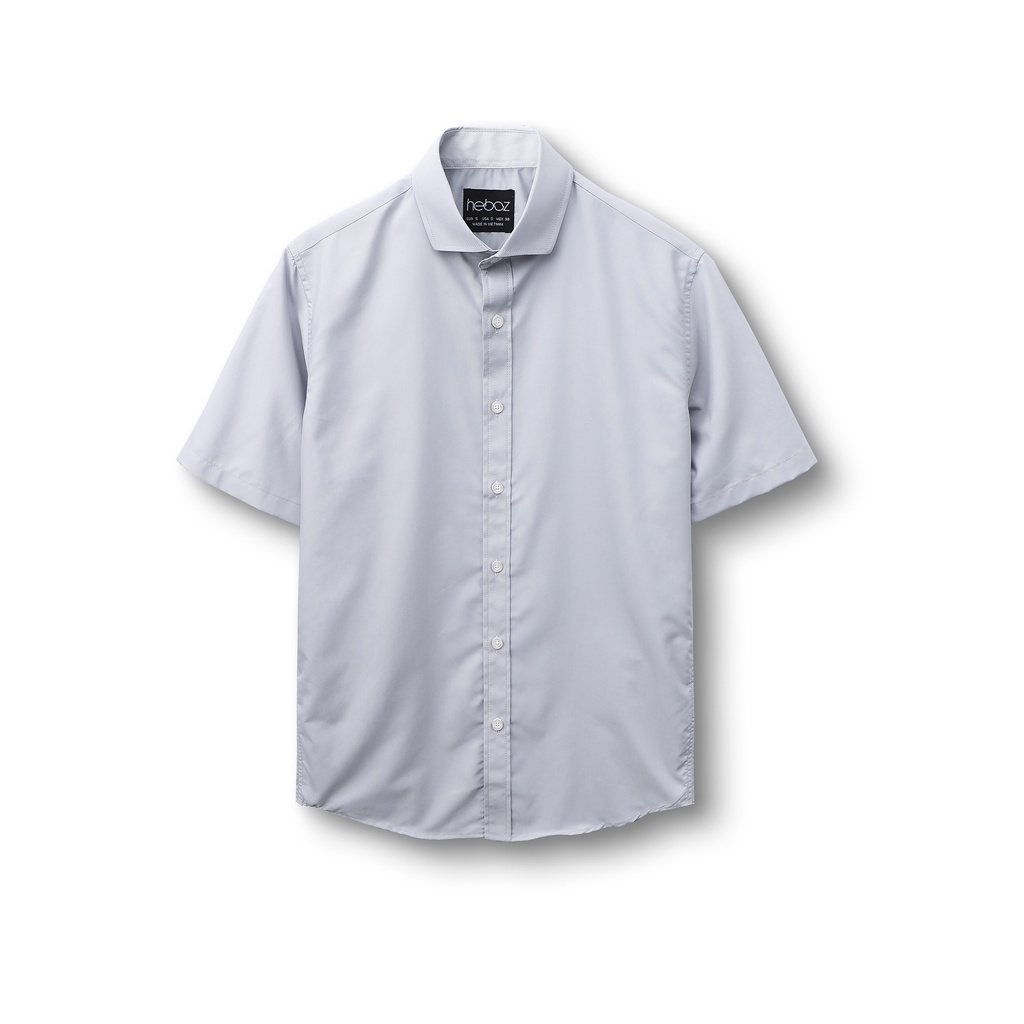 Áo sơ mi nam ngắn tay bamboo HEBOZ 5M chất vải mềm mịn thoáng mát , form slim fit trẻ trung lịch sự - 00000955