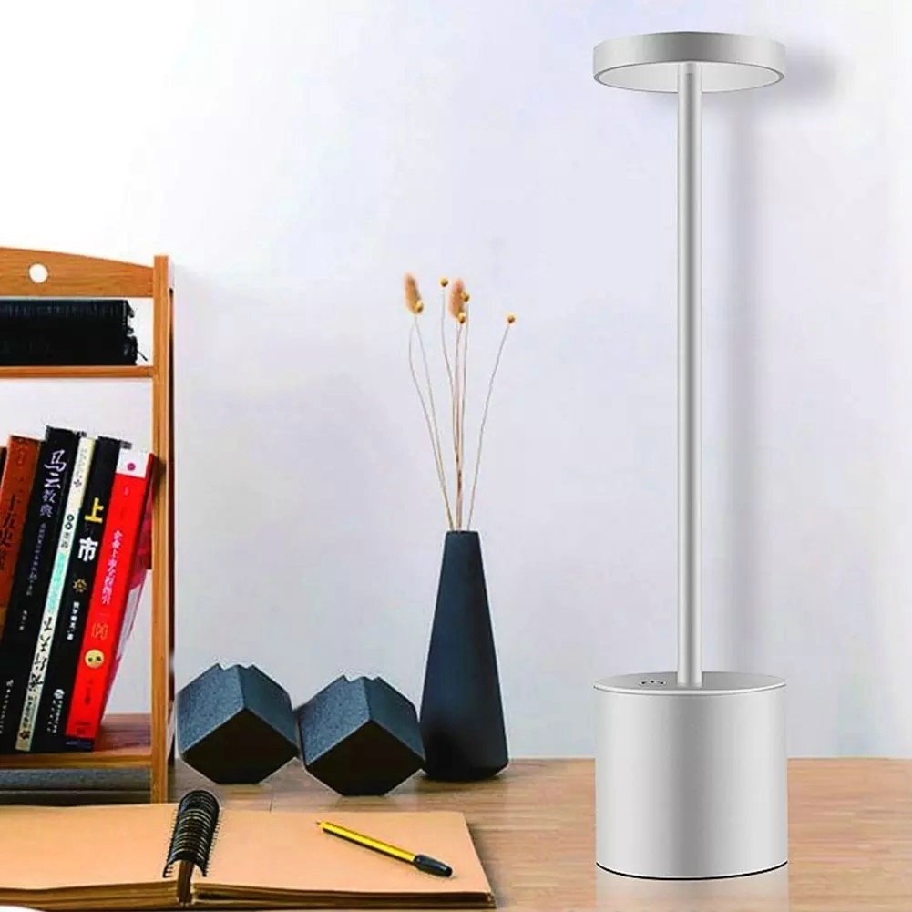 Rechargeable Cordless Led Table Lamp,portable Metal Desk Lamp,2-levels Brightness Night Light,nightstand Bedside Light For Restaurant/garden/ Camping olav