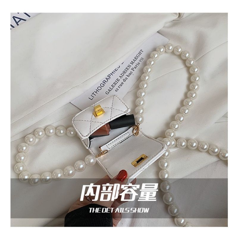 Túi mini dây ngọc khoá xoay mẫu mới siêu hót hít
