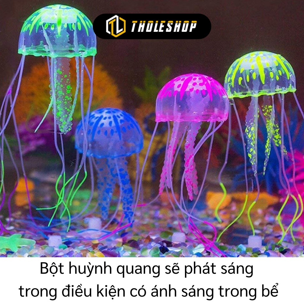 Sứa Giả - Sứa Trang Trí Bể Cá Xinh Xắn, Phát Sáng Nhiều Màu 4942