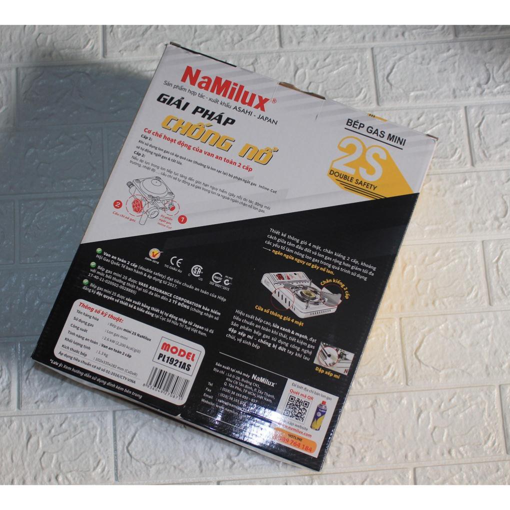 Bếp gas Du lịch, mini PL1921AS chống nổ. Công nghệ nhật bản. Van an toàn. Chất liệu inox, nhôm. Tiết kiệm gas