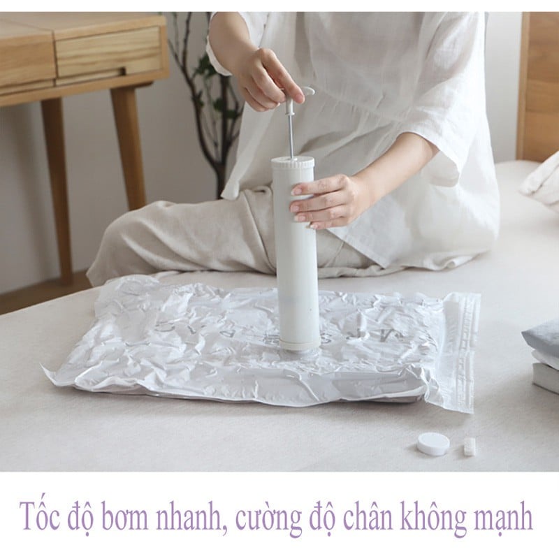BƠM TAY Dùng Cho Túi Hút Chân Không Hút Gọn Quần Áo Chăn Mền Tiết Kiệm Diện Tích Cho Căn Phòng - KiMi Decor