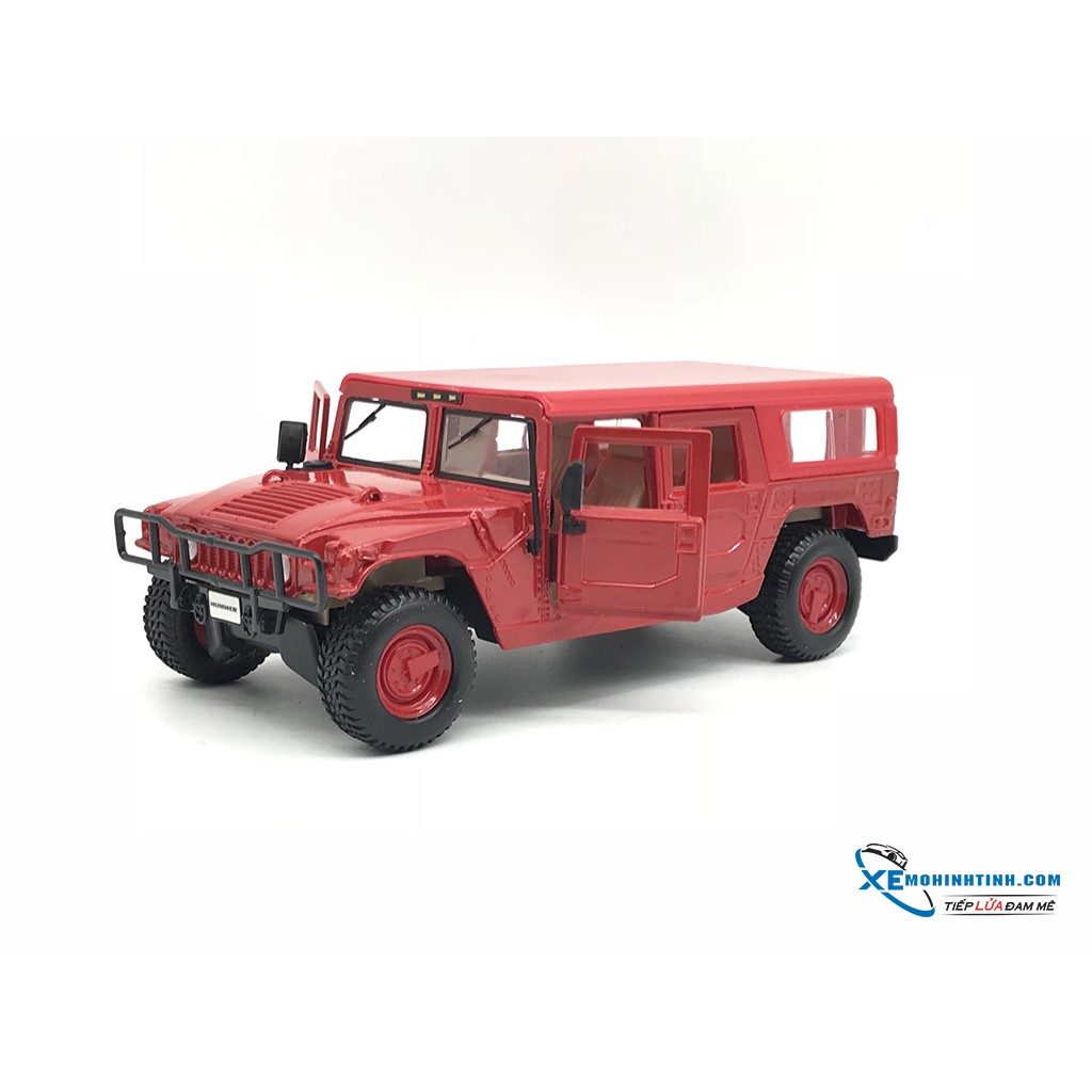 Xe Mô Hình Hummer 4 cửa Wagon 1:24 Maisto ( Đỏ )