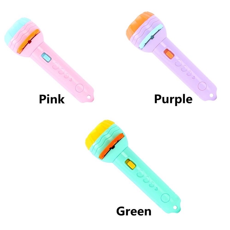 Đèn pin chiếu hình 3D sắc nét đáng yêu nhiều chủ đề, đồ chơi giáo dục thông minh cho bé