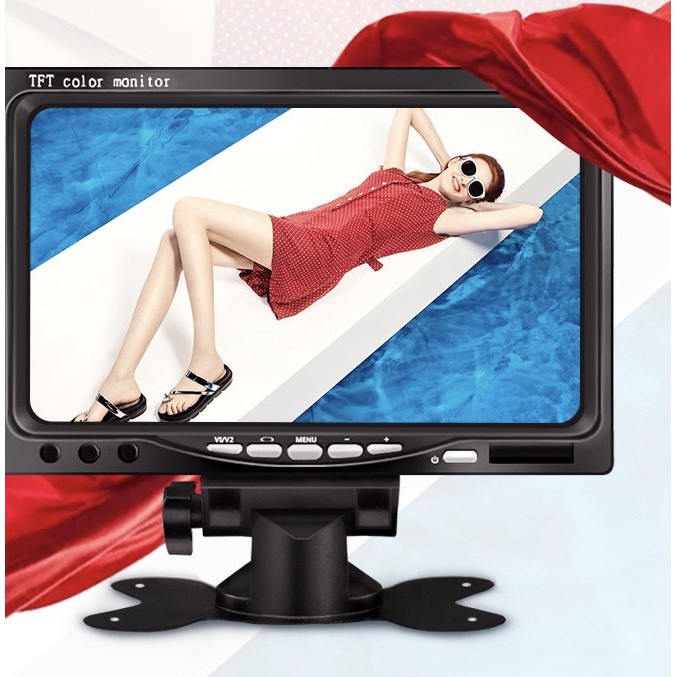 Bộ camera lùi và màn hình cho xe tải, xe khách bao gồm 2 camera và màn hình 7inch dễ dàng tự lắp đặt