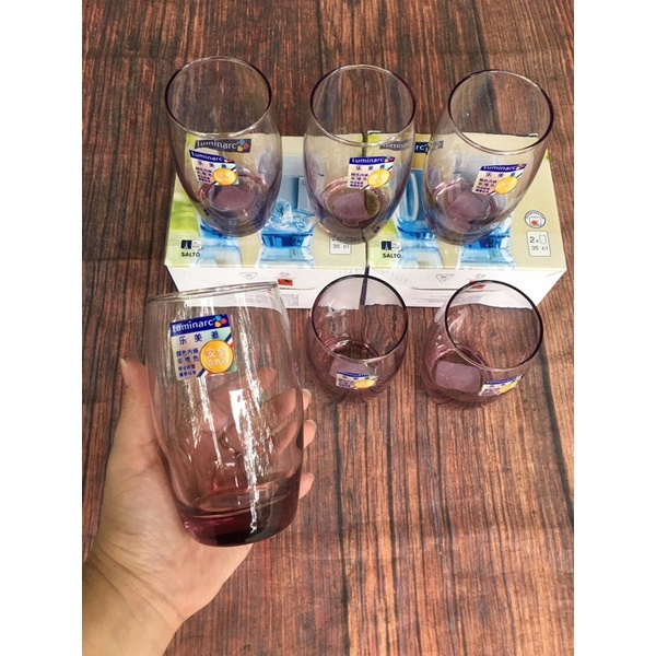 🏖Set 10 Ly thuỷ tinh Luminarc màu ! ĐẸP LUNG LINH QUÁ Ạ🤩