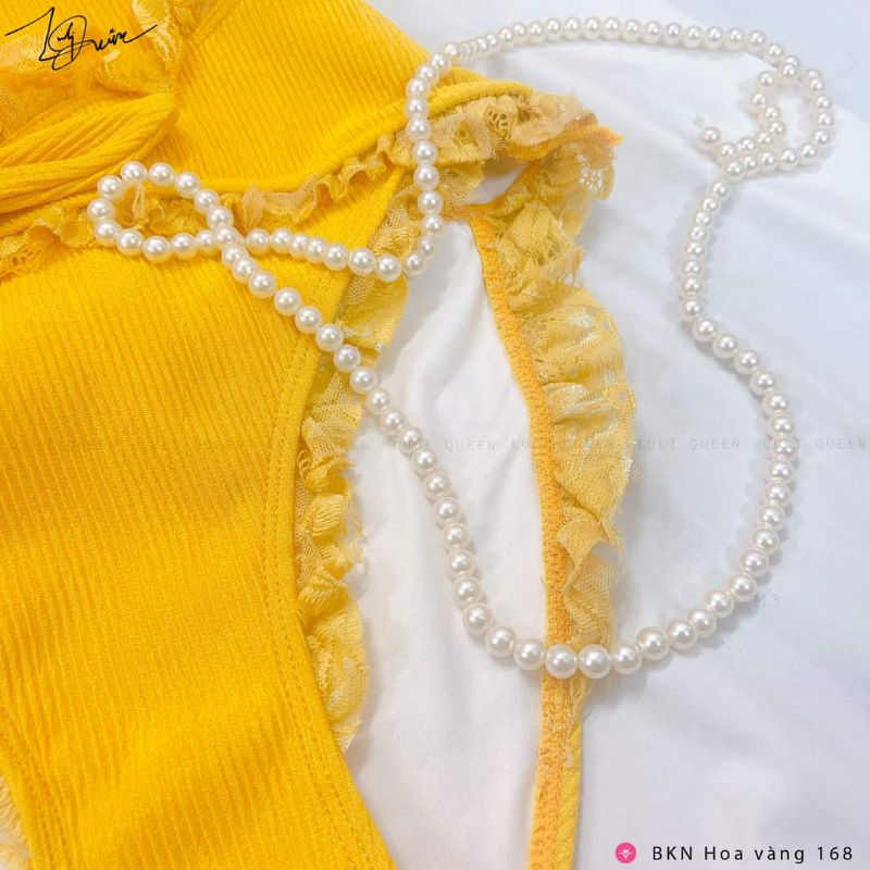 Bikini liền thân hoa vàng SIÊU NỔI BẬT, chất liệu cao cấp, tôn dáng, che khuyết điểm tuyệt đối, màu sắc bắt mắt