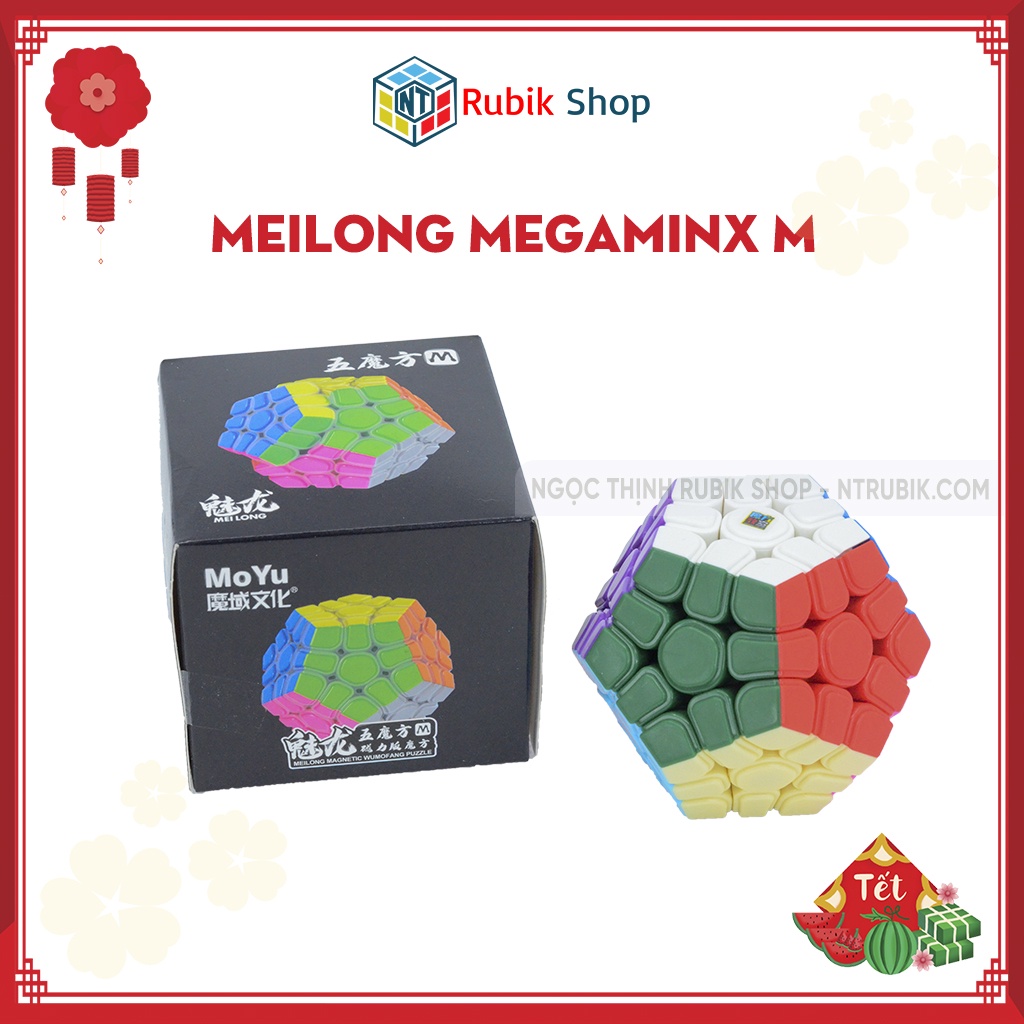 Rubik Megaminx M Stickerless MoYu MeiLong MFJS Rubik 12 Mặt Có Nam Châm 2021