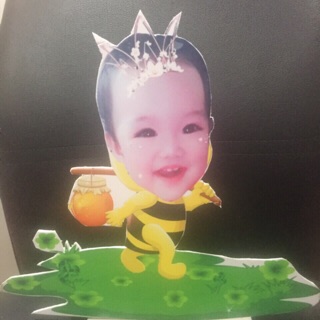 In ảnh chibi để bàn trang trí sinh nhật bé