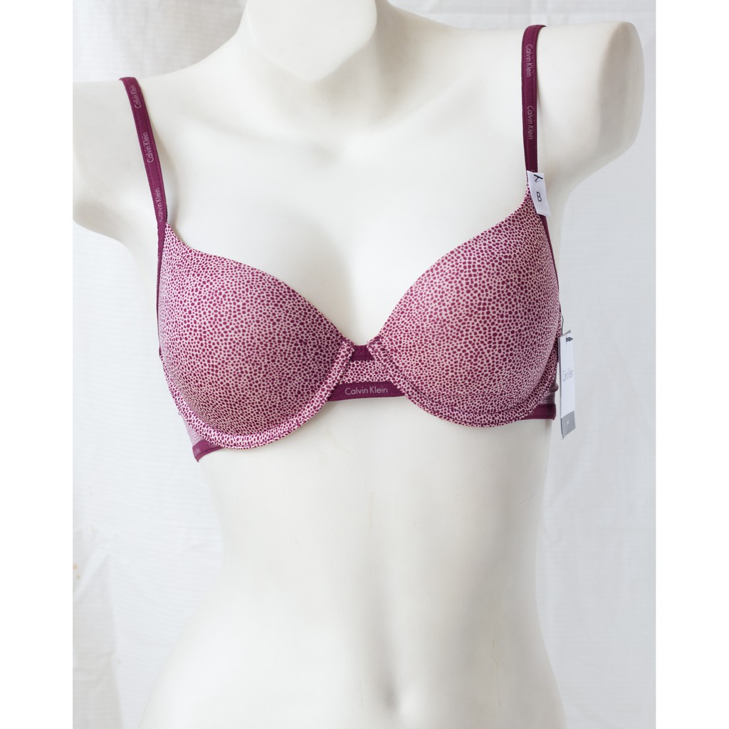 Áo Ngực Calvin Klein F3262 DEMI Cúp Chéo Mút Mỏng Tự Nhiên - size B75