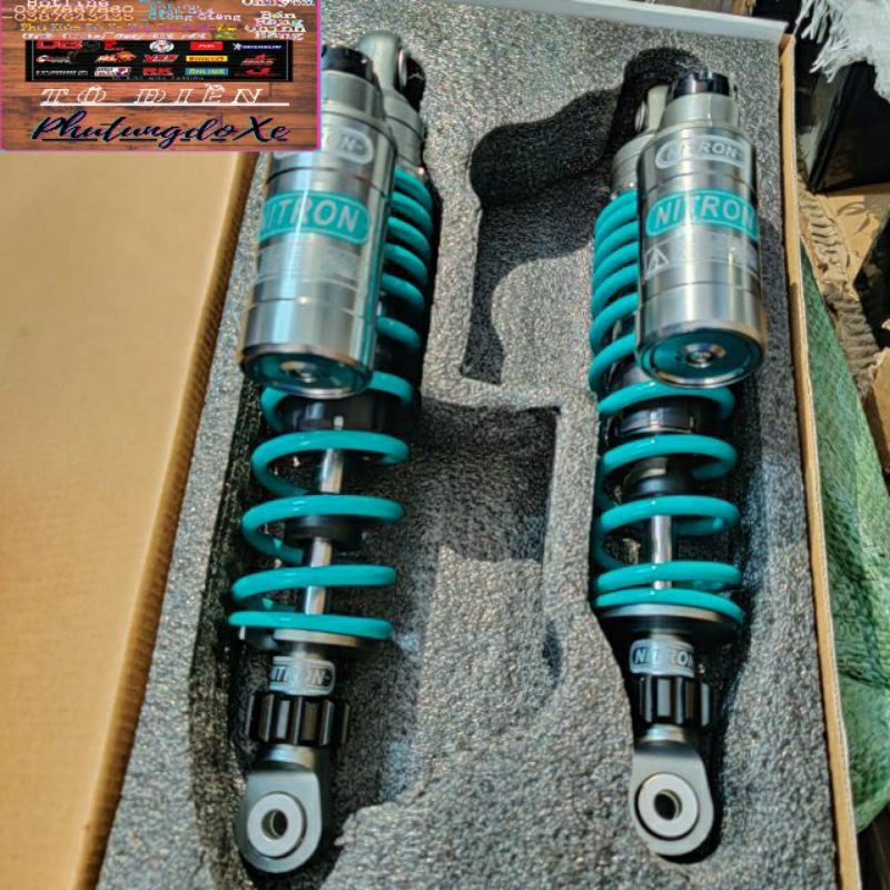 Phuộc sau Ohlins Nitron bình dầu gắn cho DrWave-CUP-CHARLY-SUVIVA-SIRIUS-JUPITER( Nhập )