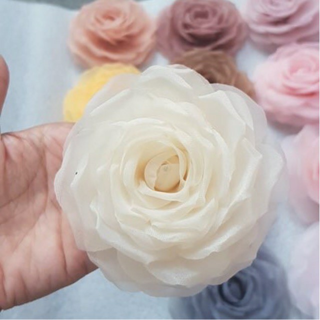 Tag Hoa Trà Cài Áo Sơ Mi Tạo Điểm Nhấn Có Ngọc Và Không Ngọc  - Candy Fashion