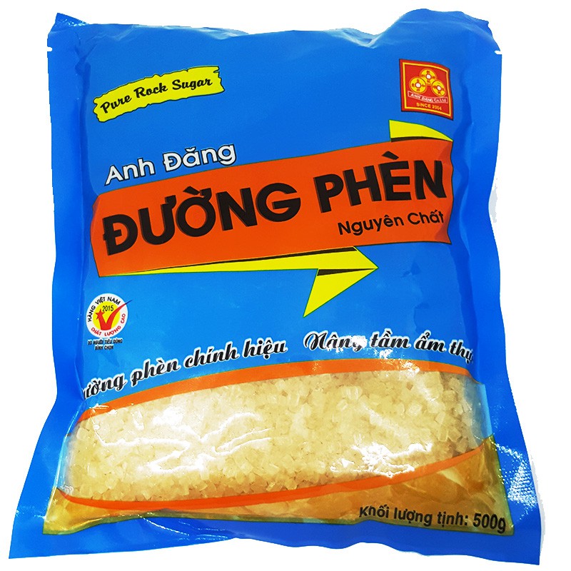 Đường phèn hạt nguyên chất túi 500gr HFs_Sugar08