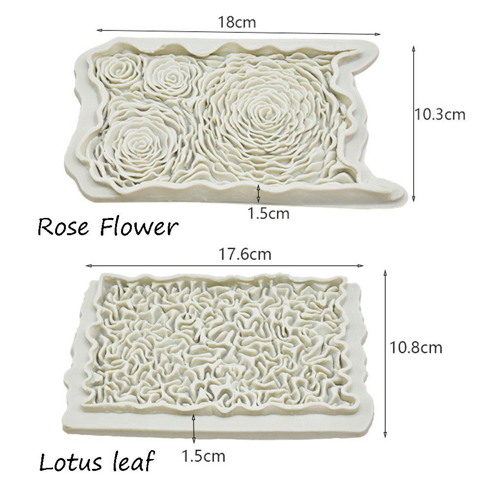 Khuôn Silicone Tạo Hình Hoa Hồng Xếp Nếp Trang Trí Bánh