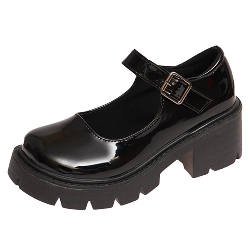 (HÀNG CÓ SẴN) Giày lolita trơn quai ngang cao gót BIG SIZE 35-42