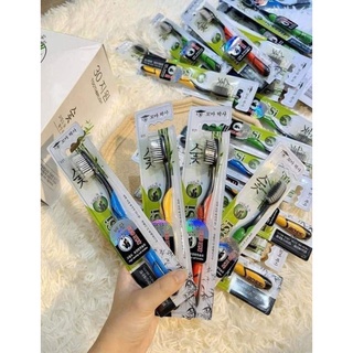 BÀN CHẢI ĐÁNH RĂNG THAN TRE HOẠT TÍNH HÀN QUỐC BOSSi , hojp 30 bàn chải