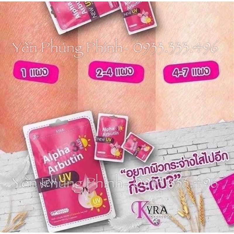 Vỉ kích trắng ngày - đêm Alpha Arbutin.