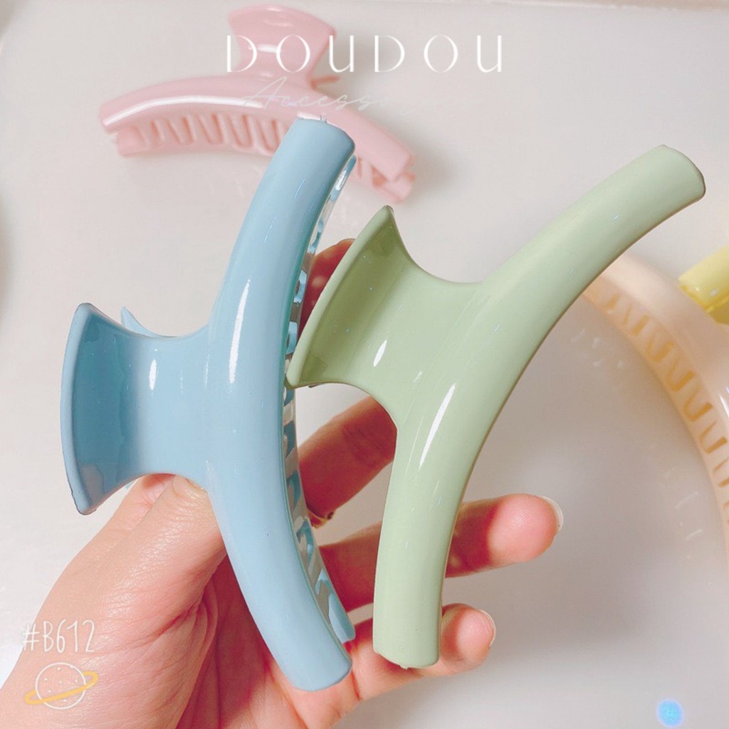 (XẢ HÀNG THANH LÝ) Phụ kiện tóc Doudou Cặp tóc Kẹp càng cua Hàn Quốc Hot Trend thời trang nhiều màu cực xinh ZJ010