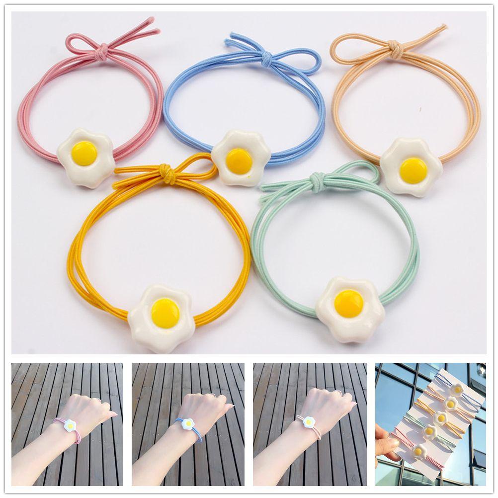 Dây Cột Tóc Hình Quả Trứng Dễ Thương Cho Nữ