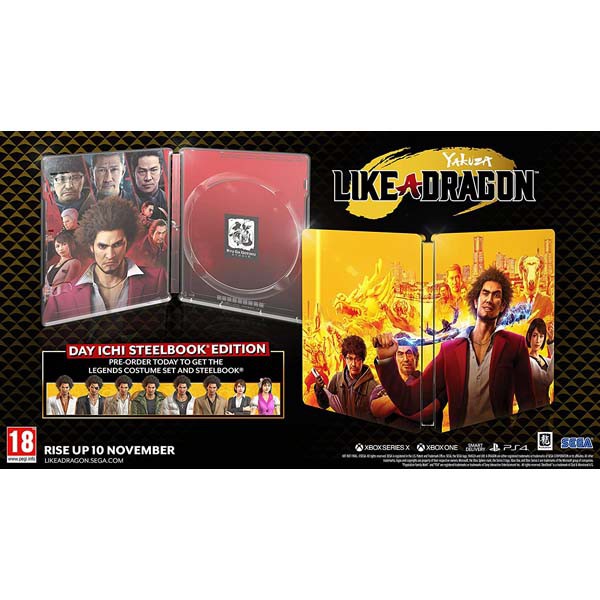 Đĩa Game PS4: Yakuza: Like a Dragon Day Ichi Steelbook Edition