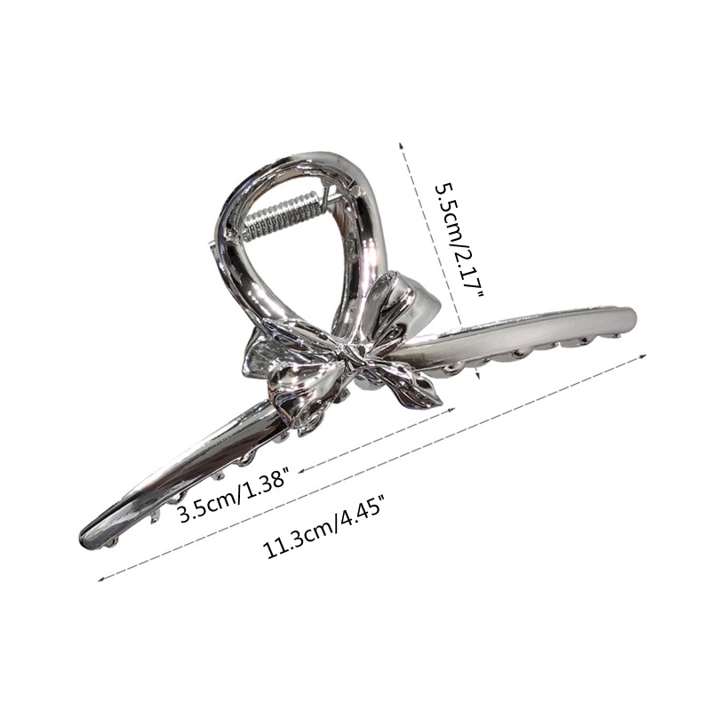 Kẹp Tóc Đính Nơ / Ngôi Sao / Trái Tim Bằng Hợp Kim Dày Dặn Cao Cấp Dành Cho Nữ