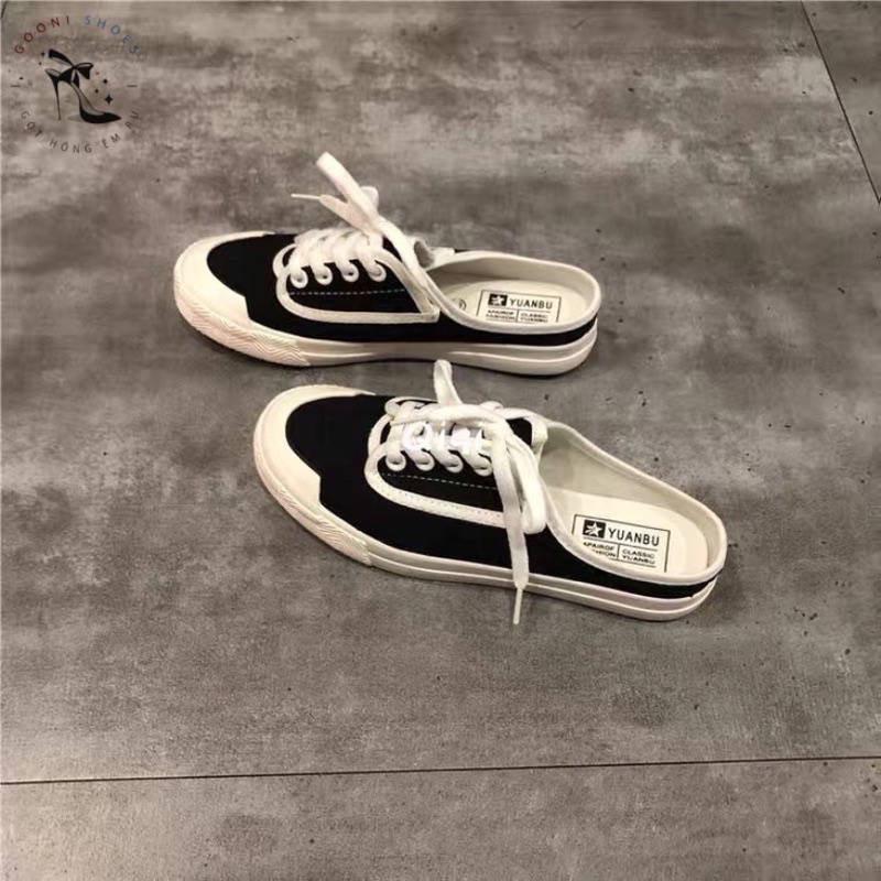 Giày thể thao, giày sneaker dẫm gót tiện dụng năng động phong cách thời trang dành cho nữ
