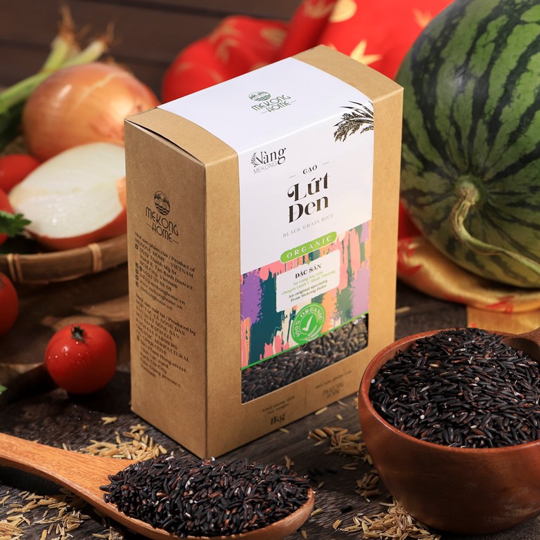 Gạo Hữu Cơ - Gạo LỨT ĐEN 1kg - Nàng MEKONG - 100% Organic - MEKONG HOME | BigBuy360 - bigbuy360.vn