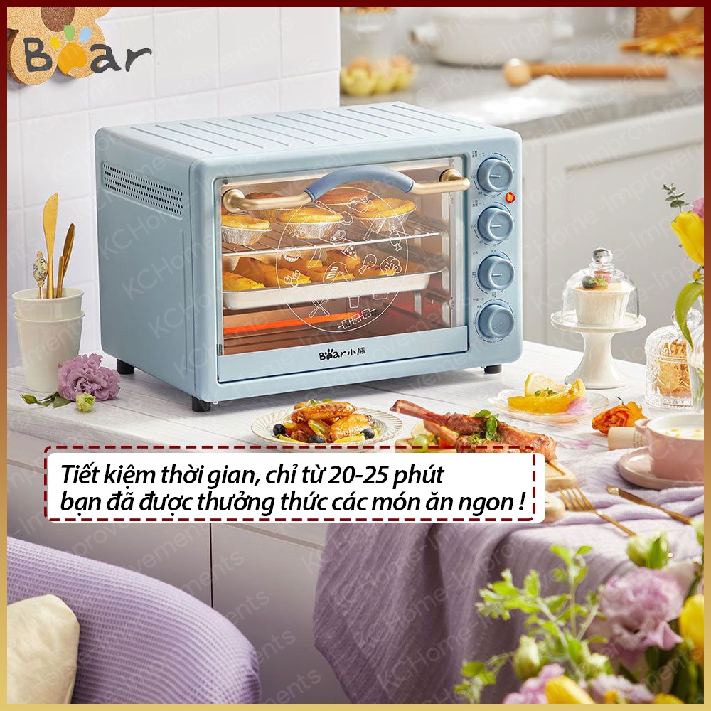 Lò Nướng Đa Năng Bear 20L, DKX-C20D1, 1200w, BH 06 Tháng, KC Home