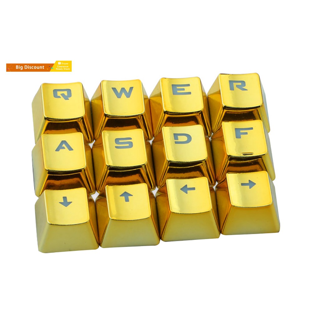 Bộ 12 Nắp Nút Bàn Phím Thay Thế Mạ Điện Cho Máy Chơi Game