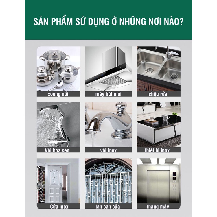 Dung dịch đánh bóng inox HGO Plish chuyên dụng làm sạch và đánh bóng kim loại hiệu quả, an toàn, bảo vệ bề mặt - 500ml