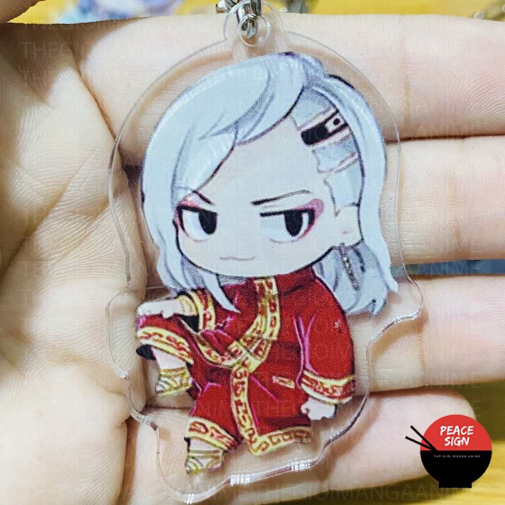 ( Mica trong acrylic ) Móc khóa TOKYO REVENGERS ver BONTEN ARC anime chibi xinh xắn Kịch Trường Của Takemichi